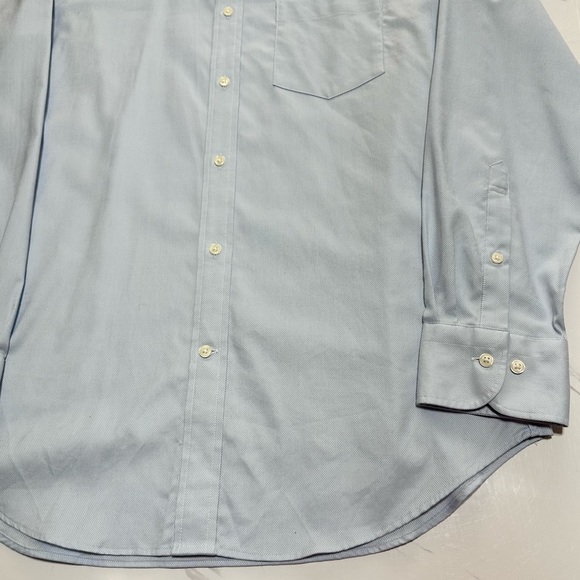 NWOT Uniqlo Powder Blue Textured Slim Fit Button Down Shirt Size Large - Picture 7 of 9